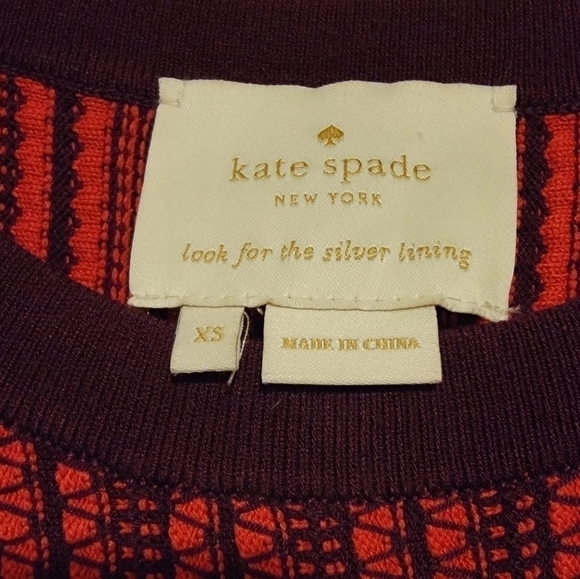 Kate Spade Deep Red Sweater Dress XS - Picture 9 of 9